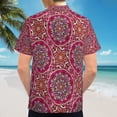 thumbnail image 6 of High Quality Hawaiian Shirts for Men Short Sleeve Aloha Beach Shirt Floral Summer Casual Button Down Shirts Blouses K48LTB, 6 of 7
