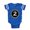 Royal Blue, variant on CafePress - Monogram Medallion 2 - Cute Infant Baby Football Bodysuit