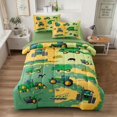 thumbnail image 1 of Juego de Cama de Construcción para Niños Ropa de Cama de Tractor de Granja 5 Piezas Coches, 1 of 7