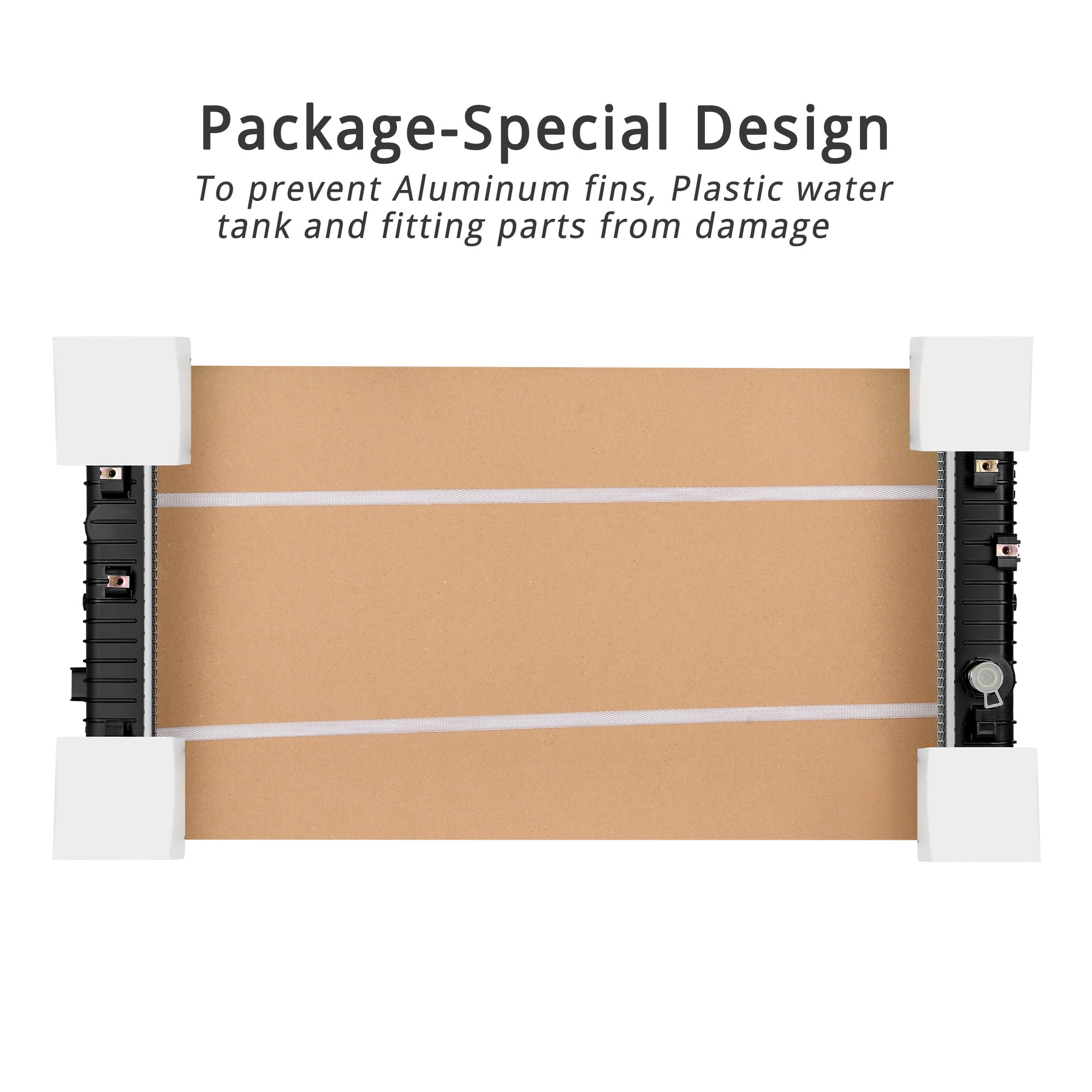 LEDKINGDOMUS Precision Fit Radiator Compatible with 2019-2024 Chevrolet Silverado 1500/GMC Sierra 1500 V8 5.3L 6.2L, Aluminum Core Leak-Proof Design, TIG-Welded for Extreme Weather Resistance CU13767
