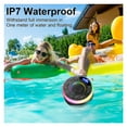 thumbnail image 4 of Shower Bluetooth Speaker IPX7 Waterproof, Portable Bluetooth Speakers with Suction Cup and Time Display, Crystal Sound&Bass LED Light 1100mAh, Wireless Shower Speaker for Outdoor/Kayak/ Gifts/Beach, 4 of 8