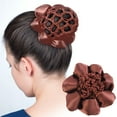 thumbnail image 4 of Filet de Dentelle en Satin / Lot de 5 / Style Rond pour Personnel de Danseurs Infirmières / Couverture de Chignon Professionnelle / Filet Léger Invisible / Accessoire de Cheveux Polyvalent pour le Travail, 4 of 5