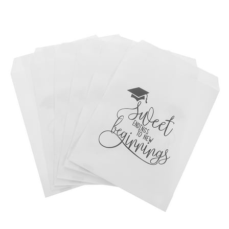 Masteelf 20pcs Graduation Party Favor Bags Paper Candy Bags Cookie Bags Treat Pouches for Graduation Party Supplies Season