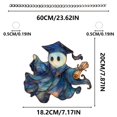 thumbnail image 3 of Cute Ghost Pendant 2D Wall Window Pendant Round Chain Festival Pendant, 3 of 5