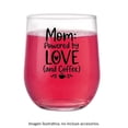 thumbnail image 3 of Vaso Crisa de Vidrio Modelo Stemless Mom Love Transparente, 3 of 4
