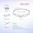 thumbnail image 5 of Chic & Artsy Ankle Bracelet for Women 925 Sterling Silver Gecko Anklets Dainty Layered Anklets Beach Boho Anklet Adjustable, 5 of 7