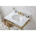 thumbnail image 6 of Water Creation 30 In. W. Single Wash Stand, P-Trap, Carrara White Marble Countertop, 6 of 8
