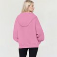 thumbnail image 5 of Women’s Casual Hoodie – Oversized Long Sleeve Pullover Sweatshirt with Pockets, Perfect for Fall Winter School, Gym, Travel, and Outdoor Wear Pink, 5 of 5