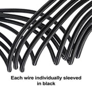 Silverstone Technology Pp07E-Mbb, 30Cm Motherboard 24Pin To 24Pin Sleeved Extention Cable, Black, Sst-Pp07E-Mbb