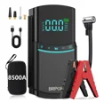 thumbnail image 1 of Arrancador De Batería De Auto Portátil Brpom De 8500a 28800mah Con Inflador 150psi Para Auto Y Motos 3 Modos De Luz Led Duales Type-c Cargar Móviles Y Tablets Color Negro, 1 of 9