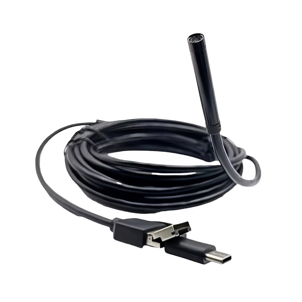 HD industrial repair endoscope 7mm 1 million pixel three-in-one HD pipe endoscope camera,Black,1 meter hard wire