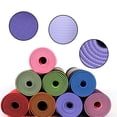 thumbnail image 4 of Yoga mat 0.2 inches thick, with nylon strap, suitable for both men and women - anti slip exercise mat, suitable for home yoga, Pilates, stretching, flooring, and fitness exercises, 4 of 8