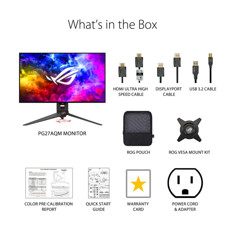 ASUS ROG Swift OLED PG27AQDM 27 ASUS ROG Swift OLED PG27AQDM 27