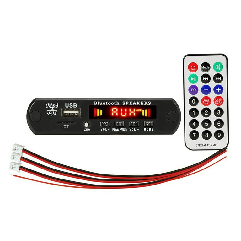 Electronic Spices 5v Bluetooth Mp3 Decoder Player Car Kit Fm Radio