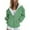 Green, variant on Winter Fall Gradient Printing Casual Pocket Long Sleeve Jacket Cute Drawstring Hoodie Zipper Women's Hooded Sweatshirt