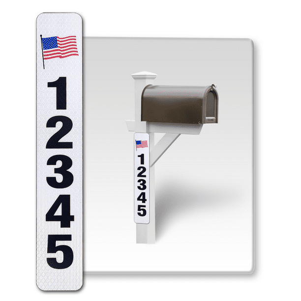 2Pack Customized Mailbox Address Numbers Stickers for Outside, 911