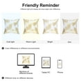 thumbnail image 6 of Unique Bargains Gold Stamping Soft Outdoor Square Throw Pillow Covers Pine Leaves 2pcs, 6 of 7