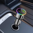 thumbnail image 4 of Yunuuuoa Fast Car Charger 60W 4 Port USB Cigarette Lighter Adapter with LED Light Quick Charge Compatible for iPhone Android Smartphones Tablets in Vehicle Travel, 4 of 6