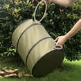 thumbnail image 5 of Collapsible Container Leaf Trash Can With Handles Reusable Portable Waterproof Waste Home Outdoor Yard Camping Gardening Bag (M:34CMX40CM), Army Green, 5 of 7