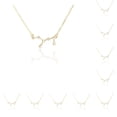 thumbnail image 2 of Sonducket Ins Constellations Theme Amistad Collar Rhinestone Cómodo Delicado con Display Card Colgante para Lover Festival Gifts Virgo gold Type1 NO1, 2 of 6