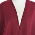 thumbnail image 3 of Premium Large Solid Color Tasseled Winter Poncho Shawl Wrap Cape, 3 of 4