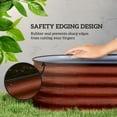 thumbnail image 5 of Outsunny Galvanized Raised Garden Bed Kit, Metal Planter Box with Safety Edging, 94.5" x 23.5" x 16.5", Brown, 5 of 9