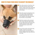 thumbnail image 4 of Innens Dog Muzzle Mask Adjustable Mouth Cover Grooming Fabric Nylon No Bark Bite Chew, 4 of 12