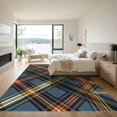 thumbnail image 3 of ODIKA 3'x5' Machine Washable Non-Slip Area Rug, Geometric Navy High Traffic Rug, Blue, 1008263, 3 of 7