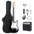 thumbnail image 1 of Costway 39" Electric Guitar Beginner Kit with Amplifier, Classic SSS Pickup, Gig Bag, Capo Black, 1 of 9