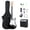 Black, variant on Costway 39" Electric Guitar Beginner Kit with Amplifier, Classic SSS Pickup, Gig Bag, Capo Blue