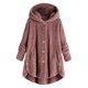 thumbnail image 3 of de peluche de invierno a para mujer, chaqueta con capucha, de piel sintética para mujer, ropa de cálida de de un , , M Sunnimix Abrigo de invierno, 3 of 8