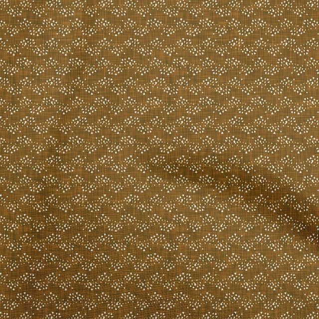 oneOone Viscose Chiffon Brown Fabric Block Craft Projects Decor Fabric Printed By The Yard 42 Inch Wide-QS