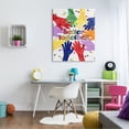 thumbnail image 2 of Better Together Diversity Phrase Children's Rainbow Hands Inspirational Graphic Art Gallery-Wrapped Canvas Print Wall Art, 2 of 7