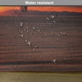 thumbnail image 6 of Ambesonne Exotic Place Mats Set of 4, Sunrise on Sea and Palms, Standard Size, Orange Yellow, 6 of 6