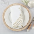 thumbnail image 4 of Saro Lifestyle Braid Embroidered Table Napkin (Set of 4), 4 of 4