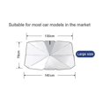 thumbnail image 2 of Parasol plegable para parabrisas de coche, de tela de titanio plateado (79 x 140 cm), 2 of 5