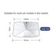 thumbnail image 2 of Parasol plegable para parabrisas de coche, de tela de titanio plateado (79 x 140 cm), 2 of 5