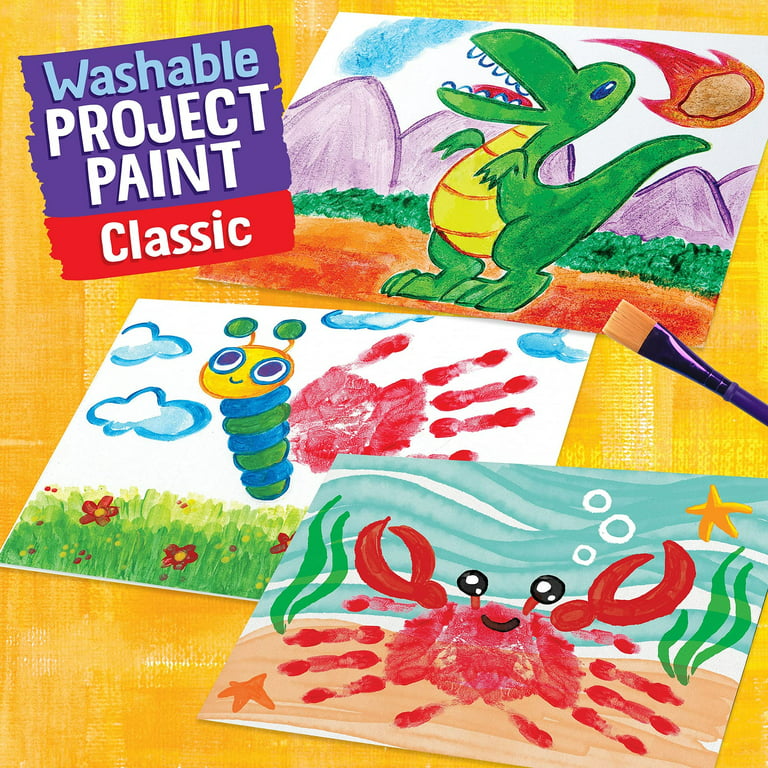 Crayola Washable Paint, Set of 6 - FLAX art & design
