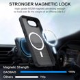 thumbnail image 2 of GAOBAO Magnetic Case for iPhone 16e / iPhone 17e, Compatible with MagSafe, Skin Feel Shockproof Anti-Fingerprint Protective Cover for 6.1", Black, 2 of 8