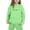 Green, variant on Girls Outfits Hoodies Letter Print Sweatshirt Stylish Comfortable 2 Piece Set with Pants Warm Tracksuit Everyday Wear Fall Winter