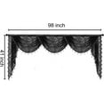 thumbnail image 6 of Xuyuan Lace & Beaded Valance with Waterfall Design - Vintage Floral Swag Sheer Curtain for Over-Sink Kitchen, Living Room, Bedroom, Bathroom, Cafe Decor, 6 of 6