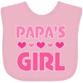 thumbnail image 3 of Inktastic Papas Girl Granddaughter Girls Baby Bib, 3 of 4