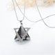 thumbnail image 4 of Colr de cadena de suéter de aleación con colgantes triangures de hexagrama de cristal gris Zulema collar de triángulo de cristal, 4 of 8