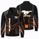 thumbnail image 4 of Chaqueta con estampado 3D de Mustang para carreras, con cremallera en la parte superior, ropa de ciclismo todoterreno para uso diario y al aire libre, chaqueta informal con cuello redondo, 4 of 4