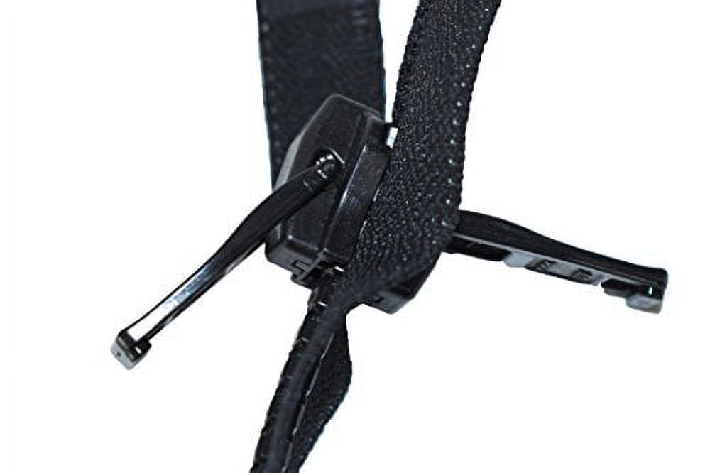 36" Vislon Zipper - YKK #10 Molded Extra-Heavy Separating - Plastic Pull - 580 Black (1 Zipper/Pack)