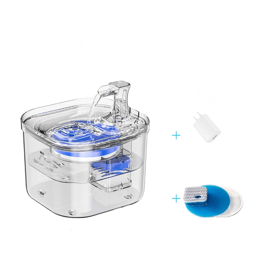 LingStar Pet Water Dispenser Transparent Automatic Circulation ...