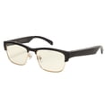 thumbnail image 1 of Smart  Glasses, Bone Conduction Stereo Touch Switch Music Directional Sound Transmission  Glasses  For Men For Outdoor B Gold, 1 of 8