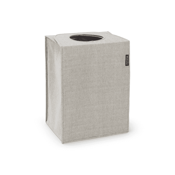 Brabantia Foldable Laundry Hamper, Rectangular, 14.5 Gallon (55 Liter), Gray