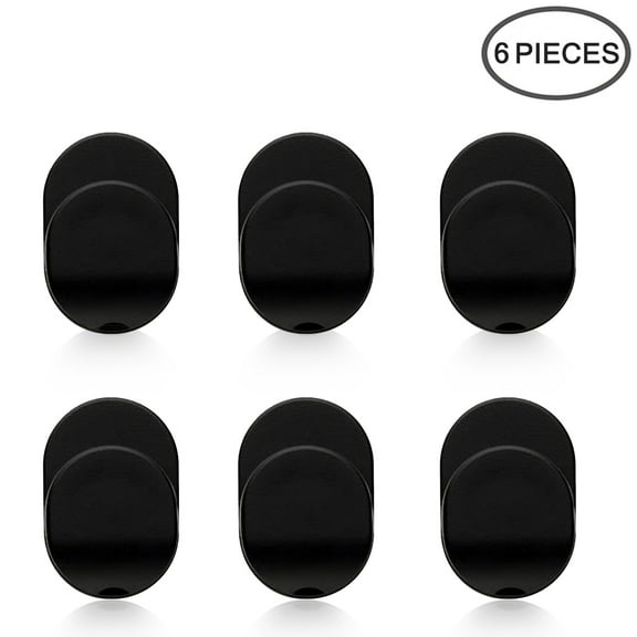 YuCool 6 Piece Ring Hook Mount Accessories, Upgrade Version Phone Mount Hook for Universal Cellphone Finger Ring Holder Grip Stand - (Black)