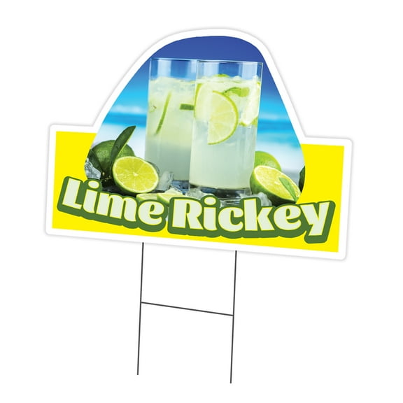 SignMission C-DC-1216-Lime Rickey19 12 x 16 in. Yard Sign & Stake - Lime Rickey